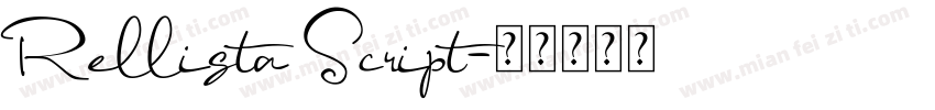 Rellista Script字体转换